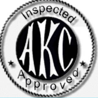 AKC inspected and approved breeder badge